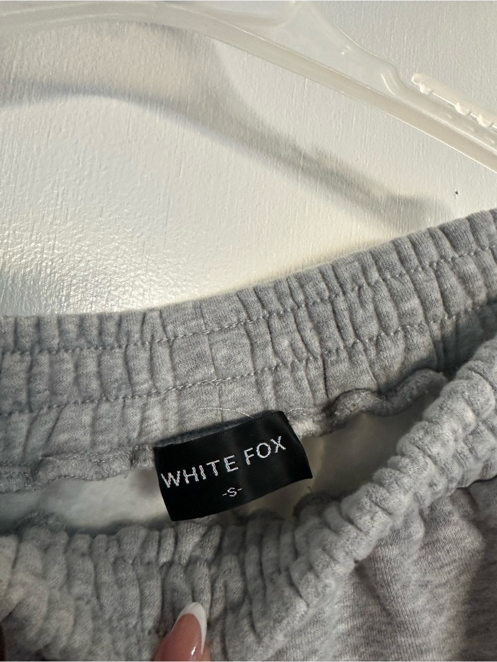 White Fox Boutique Gray High-Waist Straight Leg Drawstring Sweatpants - Picture 5 of 6